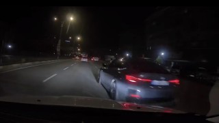 Makas atan araçlar kameraya yansıdı