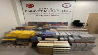 Maltepede kaçakçılık operasyonu: Bin 201 elektronik sigara, 4 bin 80 sigara ve 365 puro ele geçirildi
