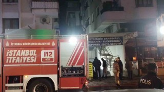 Maltepede oto tamirhanesinde korkutan yangın