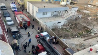 Mardinde apartman dairesinde çıkan yangın söndürüldü