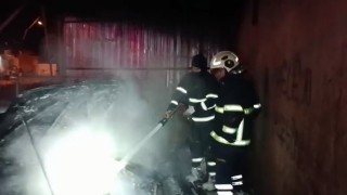 Mardinde otomobilde çıkan yangın söndürüldü