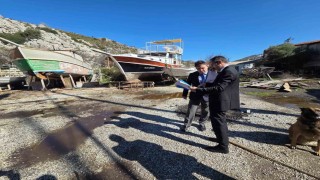 Marmaris Bozburun Tersane bölgesinde yatırım alanlarına yerinde inceleme