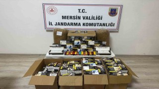 Mersinde kaçak makaron operasyonu: 2 gözaltı