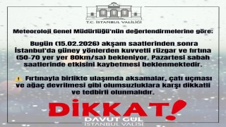 Meteorolojiden İstanbul için fırtına uyarısı