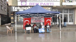 Muşta evlat nöbeti sürüyor