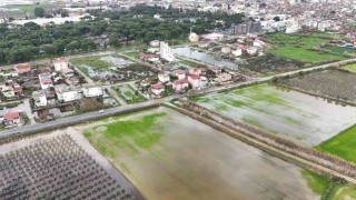 Nazillide mahalle sular altında kaldı, ekipler anında müdahale etti