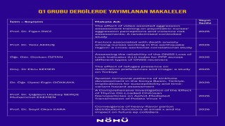Niğde Ömer Halisdemir Üniversitesi akademisyenlerinden uluslararası yayın başarısı