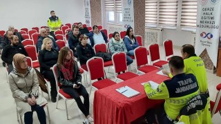 Okul servisi şoför ve rehber personeline trafik eğitimi