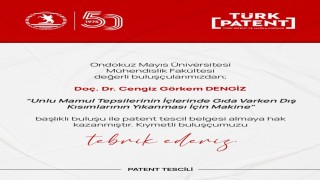 OMÜden iki yeni patent: Tepsilerde hijyen ve elektrokromik ölçümde yenilik