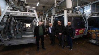 Orduda teleferikte bakım zamanı