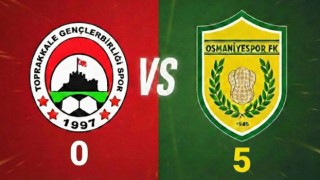 Osmaniye FK A2’den Gol Olup Yağdı: 5-0