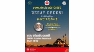 Osmaniye’de Berat Gecesi Buluşması