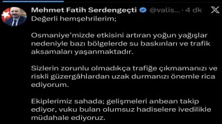 Osmaniyede şiddetli yağış ve fırtına hayatı olumsuz etkiledi
