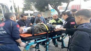 Otomobilin çarptığı yaya yaralandı