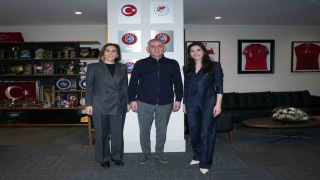 Öztopaloğlu ve Atasoydan TFF Başkanı Hacıosmanoğluna ziyaret