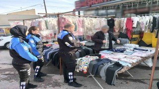 Polis dolandırıcılığa karşı vatandaşları broşür dağıtarak uyardı