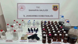 Sahte alkolleri piyasaya sürecekti, jandarma yakaladı