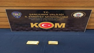 Şanlıurfada 1 kilogram gümrük kaçağı altın ele geçirildi: 1 tutuklama