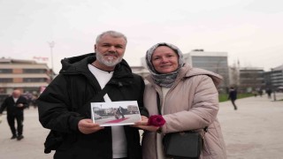 Şehrin kalbinde çiftlere 14 Şubat sürprizi
