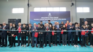 Selçuklu Fen Lisesi Kapalı Spor Salonu ve Suni Çim Sahanın resmi açılışı gerçekleştirildi