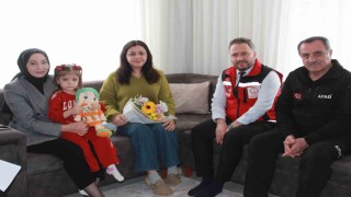 Siirtte depremzede ailelere ziyaret