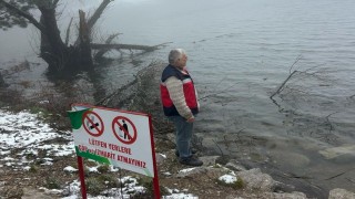 Simav Gölcük Yaylası Göletinde su ürünleri denetimi