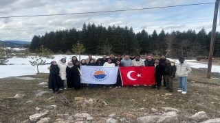 Sinopta uluslararası öğrencilerin kar keyfi