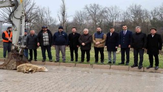 Söğütte alt yapı çalışmalarında ilk kazma vuruldu