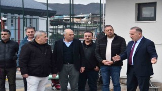 Söke Şehir Stadının Altay maçına yetiştirilmesi için çalışmalar hızlanıyor