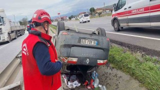 Susurlukta tek taraflı trafik kazası: 1 yaralı
