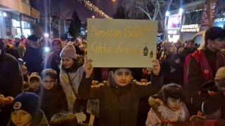 Tekirdağda Hoşgeldin Ramazan yürüyüşü