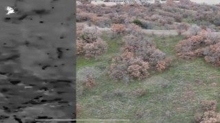 Termal drone destekli denetimde 2 kaçak avcı yakalandı
