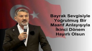 Uçaktan ‘Türk Bayraklı mesaj