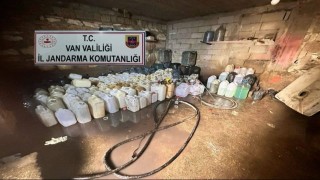 Vanda 531 litre kaçak motorin ele geçirildi