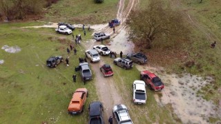 Yağmur ve çamur off-road tutkunlarını durduramadı