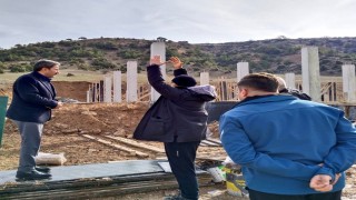 Yusuflar Mahallesinde 36 atlık barınak inşaatı hızla yükseliyor