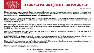 14 yaşındaki kız çocuğunun taciz iddialarına verilen beraat kararına Bakanlık itiraz edecek