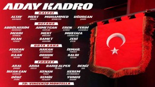 A Milli Futbol Takımının, FIFA Dünya Kupası play-off maçları kadrosu açıklandı