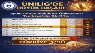 ADÜ Türkiyede ilk üçte
