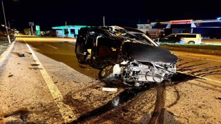 Afyonkarahisarda trafik kazası: 1 ölü, 1 yaralı