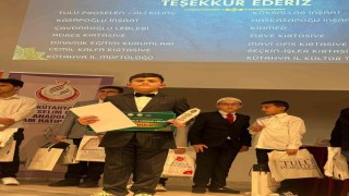 Afyonkarahisarlı 11 yaşındaki hafızlık öğrencisi yarışmada birinci oldu