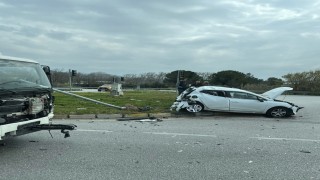 Akhisarda OSB kavşağında trafik kazası: 1 yaralı