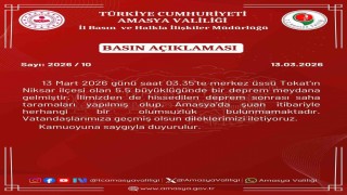 Amasya Valiliği: İlimizden de hissedilen deprem sonrası olumsuzluk bulunmamakta