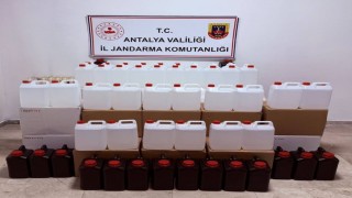Antalyada 500 litre kaçak etil alkol ele geçirildi