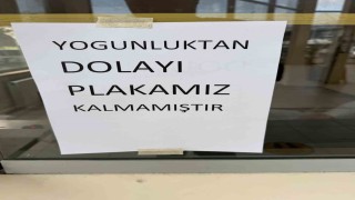 APP plaka yoğunluğundan plakalar tükendi