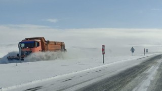Ardahanda kar ve tipi ulaşımı aksatıyor