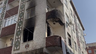 Ataşehirde madde bağımlısı genç kendi evini ateşe verdi