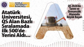 Atatürk Üniversitesi, QS alan bazlı sıralamada ilk 500de yerini aldı