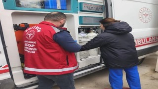 Ayancıkta sağlık çalışanlarına teknik eğitim desteği