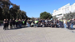 Aydında motosiklet sürücülerine güvenli sürüş eğitimi